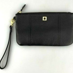 NWOT Purse Bag LODIS Black pebbled leather wristlet